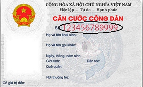 Ý nghĩa các số trên thẻ căn cước công dân. Ảnh minh họa.