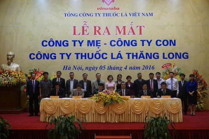 Ra mắt công ty mẹ - công ty con: Công ty Thuốc lá Thăng Long