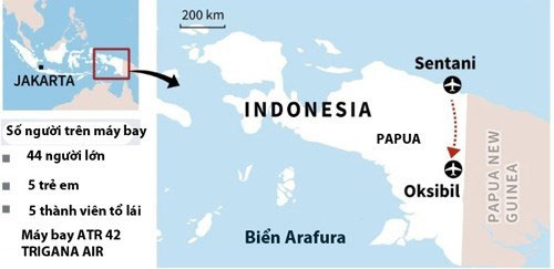 Indonesia: Phát hiện xác máy bay rơi, tất cả hành khách thiệt mạng