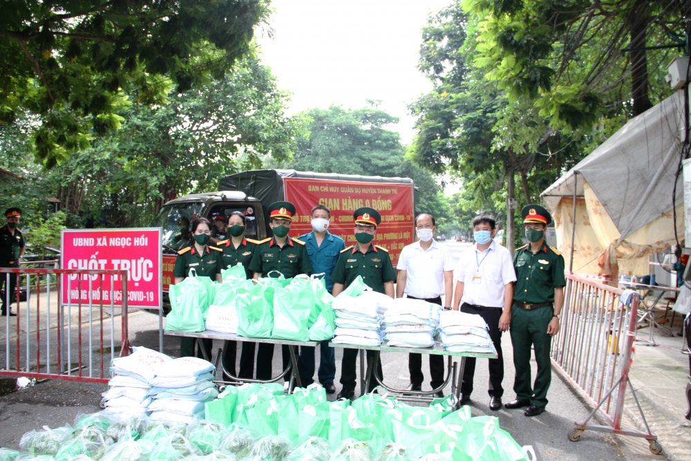 Ban Chỉ huy quân sự huyện Thanh Trì: Lan toả tình quân - dân từ  gian hàng “0 đồng”