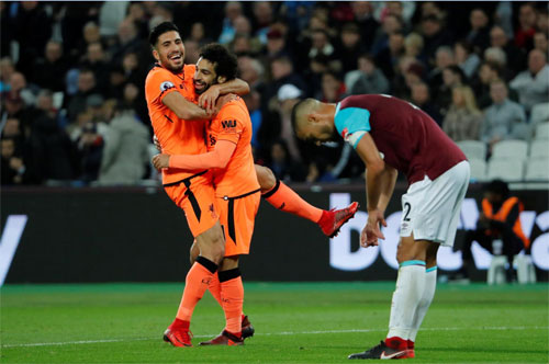 West Ham 1-4 Liverpool: Trở lại đường ray