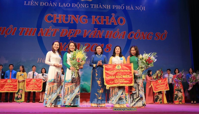 Chung khảo Hội thi Nét đẹp văn hóa công sở năm 2018 trong CNVCLĐ Thủ đô