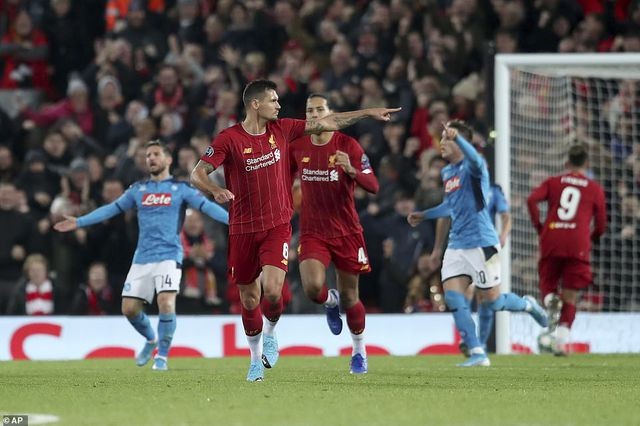 Liverpool 1-1 Napoli: The Kop hụt vé sớm vào vòng knock-out