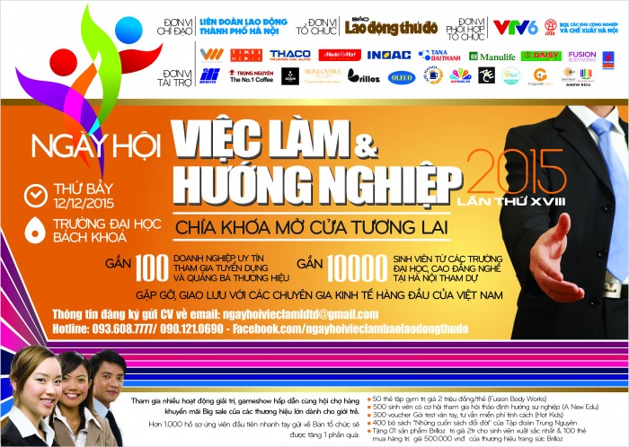 Sắp diễn ra Ngày hội việc làm lớn nhất trong năm 2015!