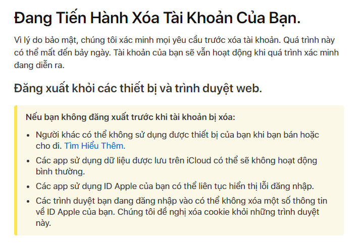 huong dan xoa tai khoan icloud hay apple id vinh vien