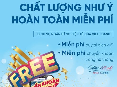 Miễn phí 6 tháng duy trì VietinBank iPay cho khách hàng đăng ký mới