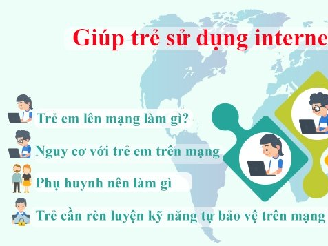 [Infographic]: Giúp trẻ sử dụng internet an toàn