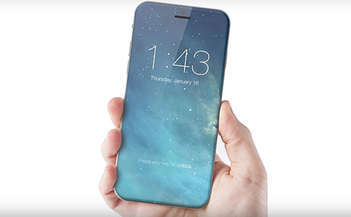 iPhone 8 của Apple có màn hình tràn cạnh, nút home ảo