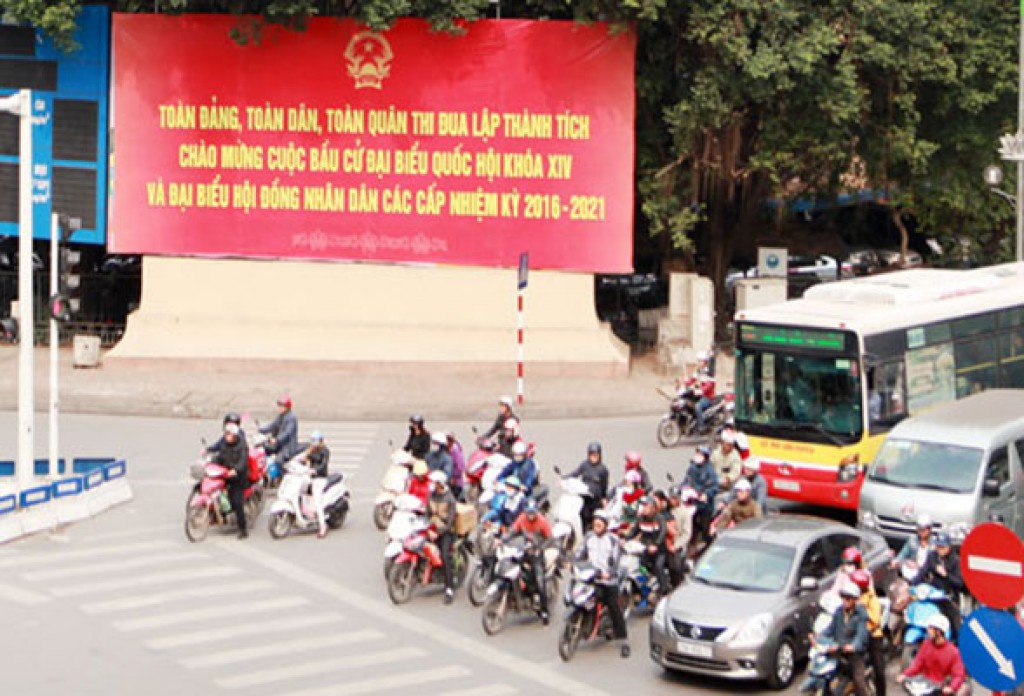 dam bao trat tu an toan giao thong phuc vu bau cu