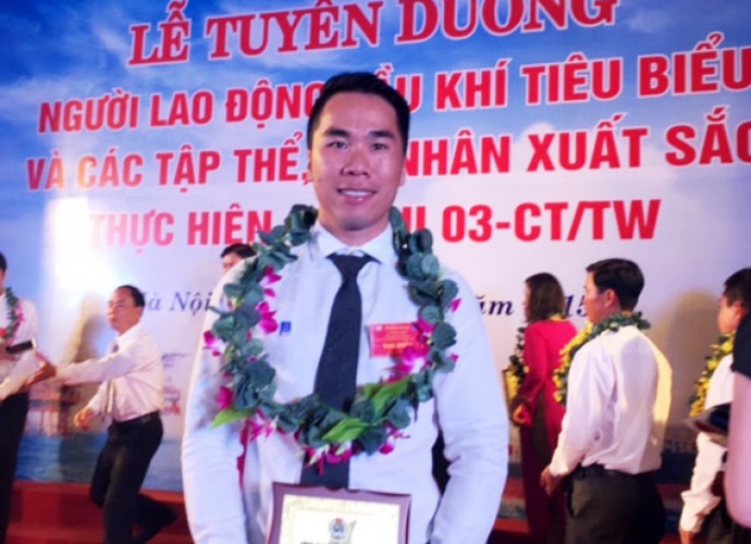 Đỗ Ngọc Tân được vinh danh  "Người thợ trẻ giỏi" toàn quốc 2016