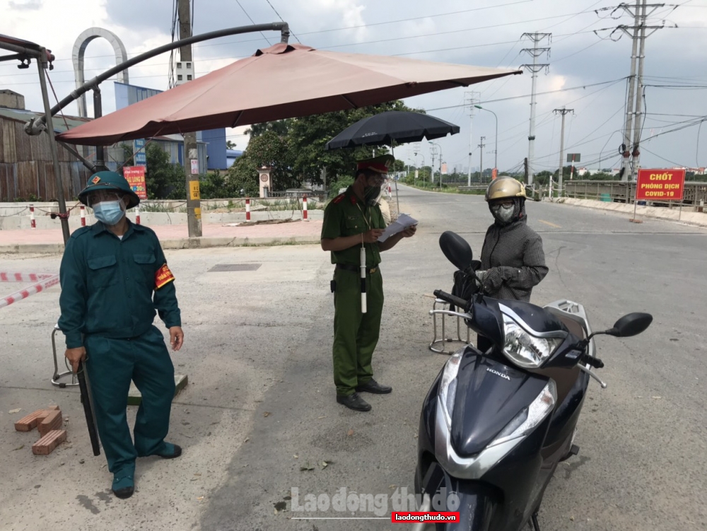 Công an xã Cát Quế, Hoài Đức: Tiên phong trên mặt trận phòng, chống dịch