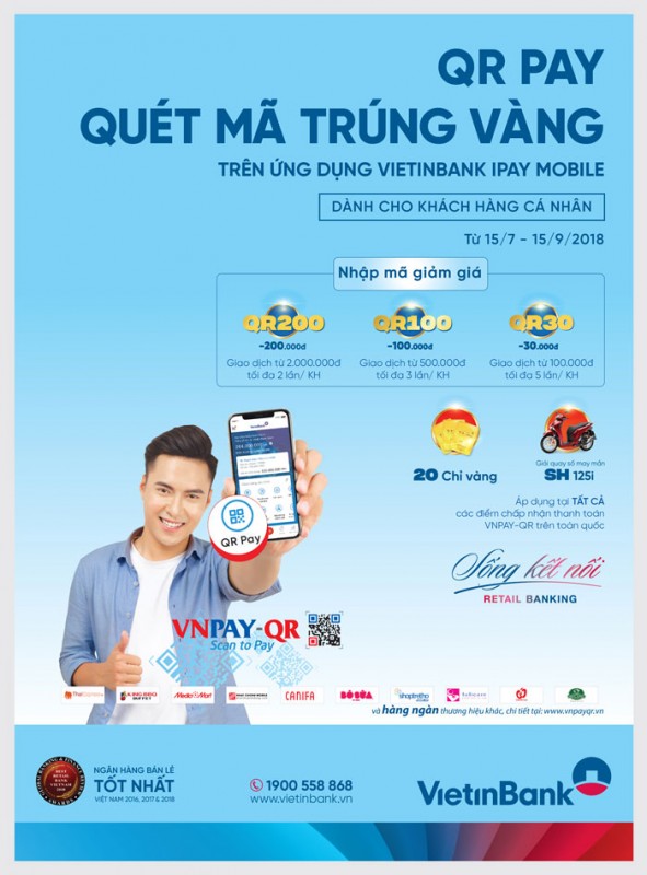 cung vietinbank ipay mobile qrpay quet ma trung vang