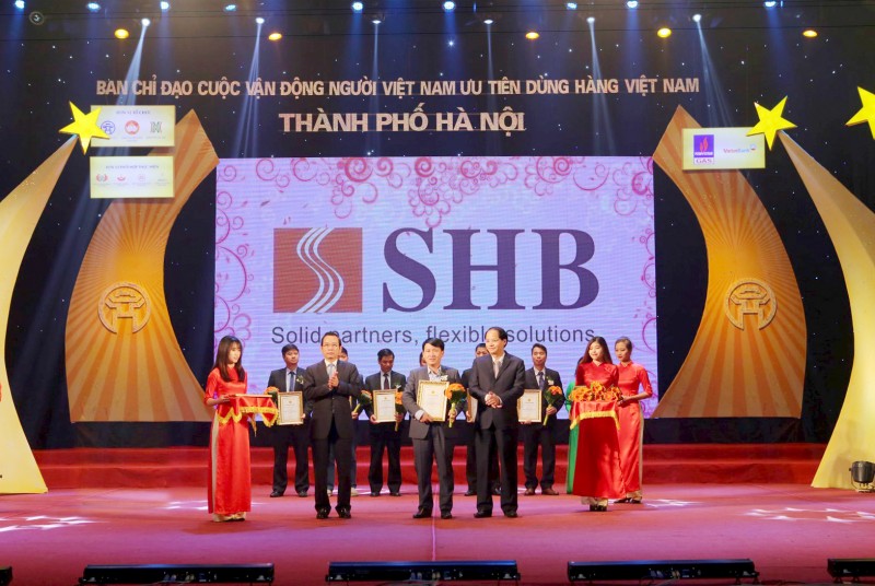 SHB lọt top 10 thương hiệu Việt được người tiêu dùng yêu thích