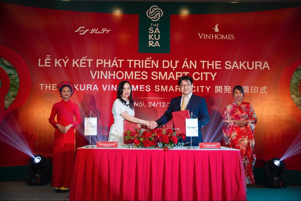 Vinhomes hợp tác tập đoàn Samty phát triển dự án The Sakura