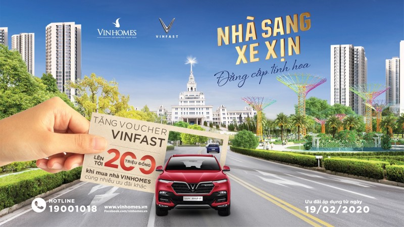 MUA NHÀ VINHOMES TẶNG VOUCHER XE VINFAST LÊN TỚI 200 TRIỆU