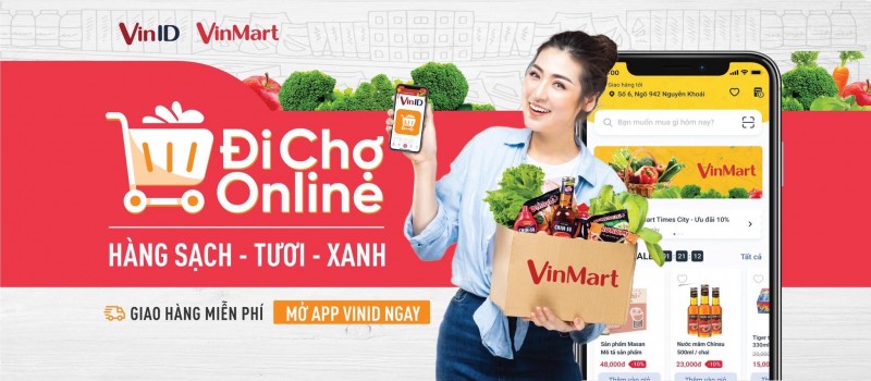 “Đi chợ” tại gia bằng app VinID, chẳng lo Covid-19