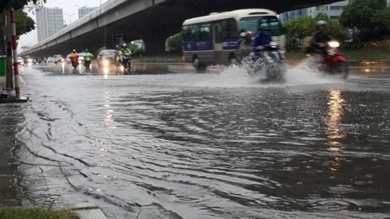 Khu vực Hà Nội từ đêm 24/7 có mưa, mưa rào