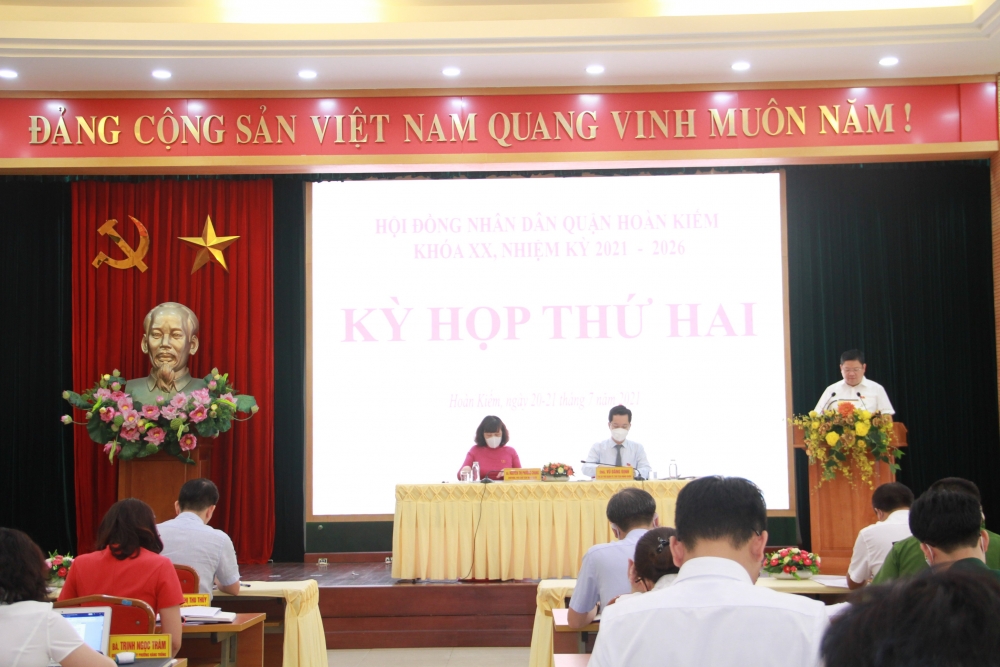 Kỳ họp thứ 2, Hội đồng nhân dân quận Hoàn Kiếm khóa XX nhiệm kỳ 2021-2026