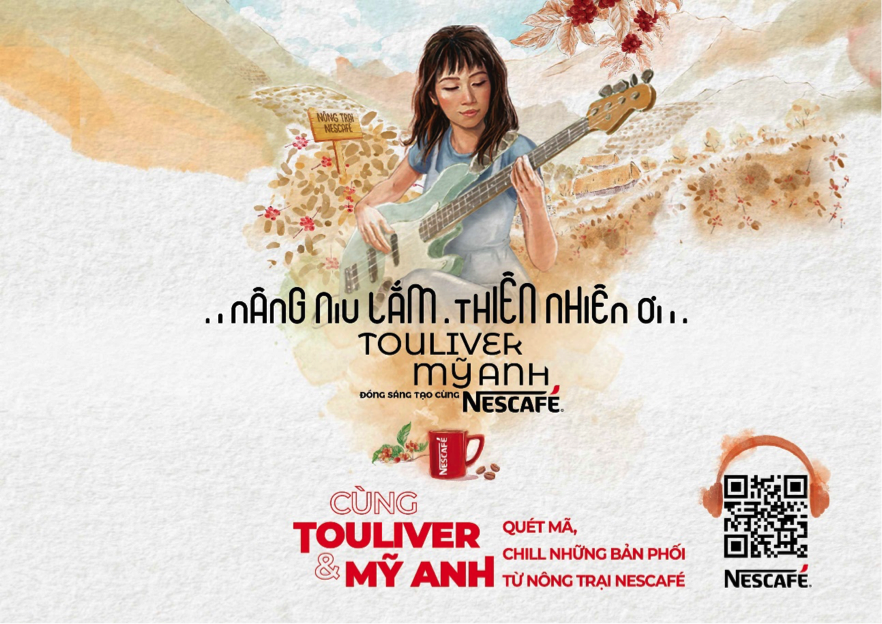 NESCAFÉ kết hợp Touliver và Mỹ Anh ra mắt album lấy chất liệu từ âm thanh của nông trại cà phê