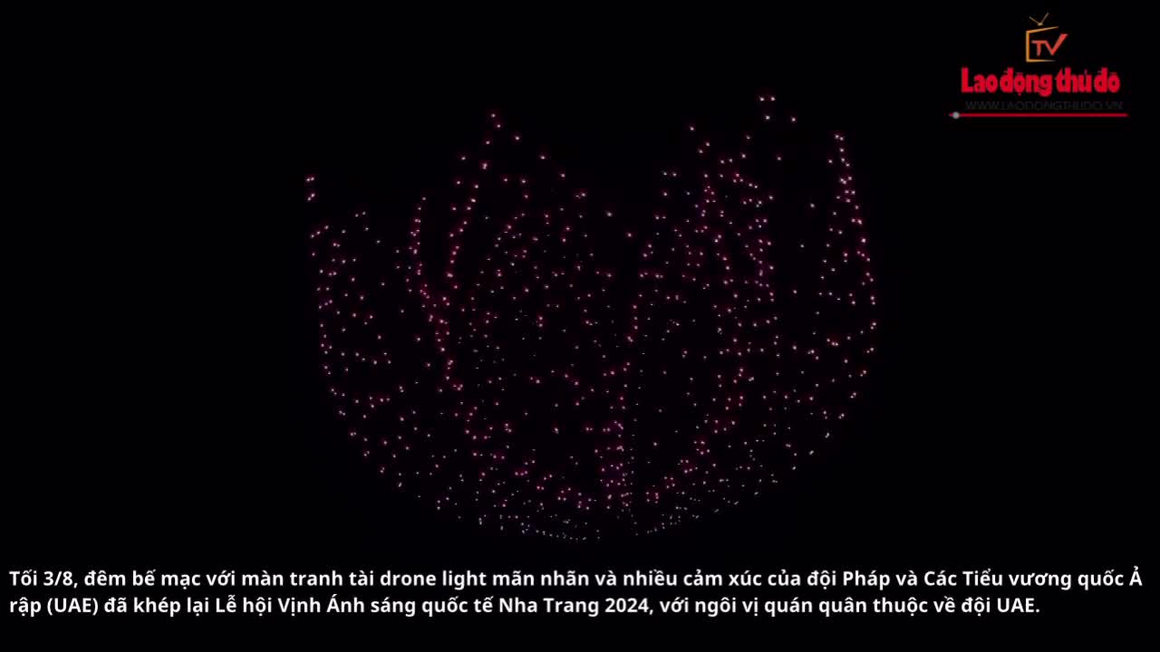 Màn trình diễn drone light của đội quán quân UAE